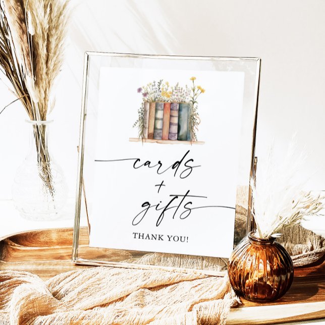 Affiche Panneau Fête des mariées Storybook Cartes et cadea (Créateur téléchargé)