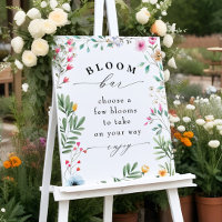 Panneau fleur sauvage à fleur ou à barre de fleurs