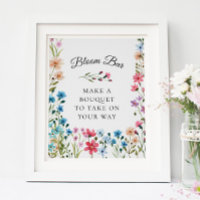 Panneau fleur sauvage de la barre de fleurs ou de 