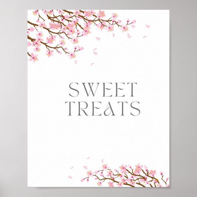 Affiche Panneau Fleurs de Cerisier Sweet Treats pour Enter (Devant)