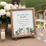 Affiche Panneau Floral Magnolia Rose Fête des mariées Mimo<br><div class="desc">Ajoutez une touche d'élégance et de charme à votre douche nuptiale avec notre Floral Magnolia Rose Mimosa Bar Sign. Ce panneau magnifiquement conçu présente de délicats accents de magnolia et de fleurs roses,  ce qui en fait l'ajout parfait à votre installation de bar mimosa.</div>
