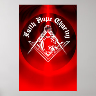 Affiche Panneau franc-maçonnerie