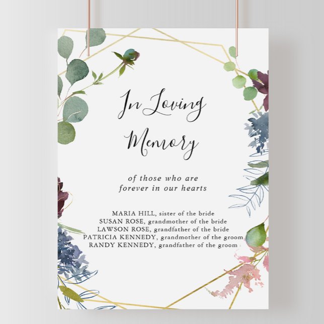 Affiche Panneau géométrique en or de Bourgogne en souvenir (Créateur téléchargé)