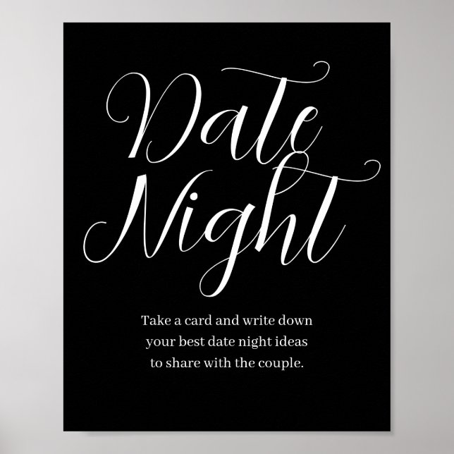 Affiche Panneau idée de soirée de fleurs sauvages Date Nig (Devant)