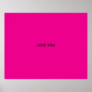 AFFICHE PANNEAU JE T'AIME
