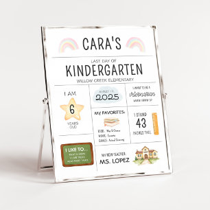 Affiche Panneau Jour dernier de l'école maternelle