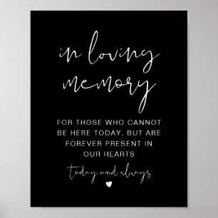 Affiche Panneau JOVI Black Edgy En Mémoire Affectueuse