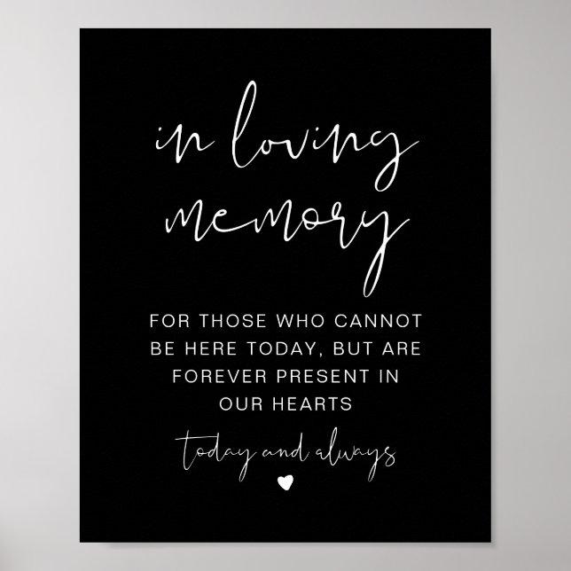 Affiche Panneau JOVI Black Edgy En Mémoire Affectueuse (Devant)