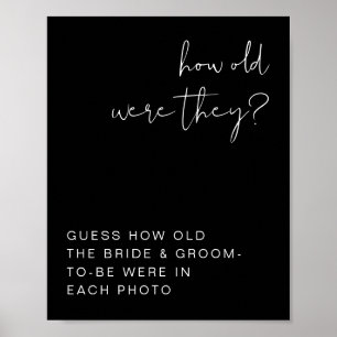 Affiche Panneau JOVI Edgy Black Moderne Quel âge avaient-i