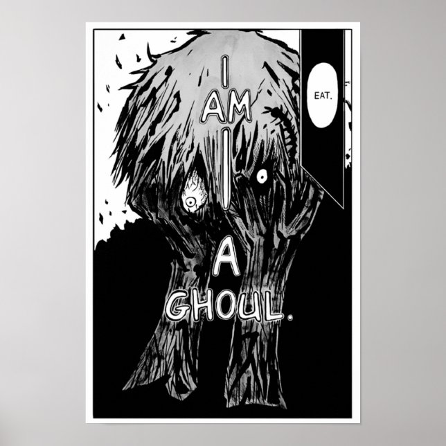Affiche Panneau Kaneki Tokyo Ghoul Manga (Devant)