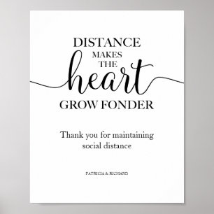 Affiche Panneau L'absence Fait Grandir L'amour