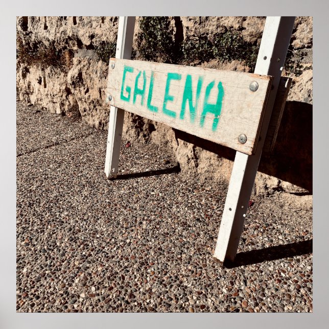 Affiche panneau latéral de galène (Devant)