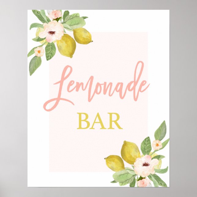 Affiche Panneau Lemonade Bar (Devant)