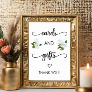 Affiche Panneau Mariage Cartes et Cadeaux