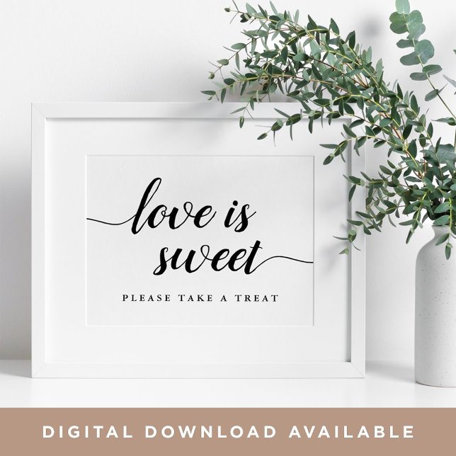 Affiche Panneau Mariage de calligraphie noir et blanc (Créateur téléchargé)