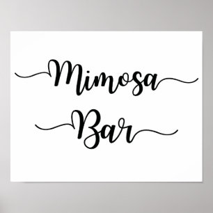 Affiche Panneau Mariage de la barre Mimosa   Calligraphie 