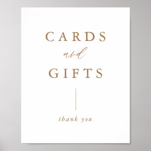 Affiche Panneau Mariage Digital Gold Rustic Cartes et Cade