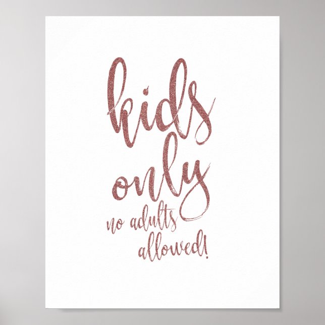 Affiche Panneau Mariage Enfants Table Rose Gold Parties sc (Devant)
