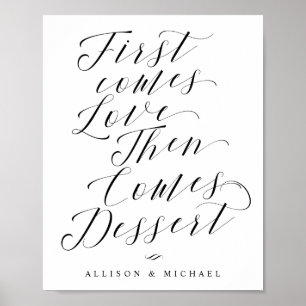 Affiche Panneau Mariage Love Dessert Bar