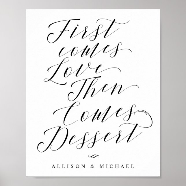 Affiche Panneau Mariage Love Dessert Bar (Devant)