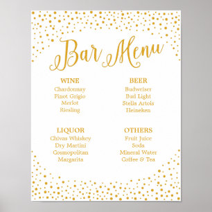 Affiche Panneau mariage - Menu Confetti Panneau Mariage