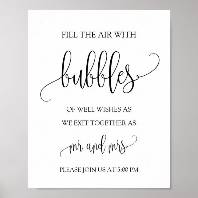 Affiche Panneau mariage / Nouvelle Table Top Signal (Devant)