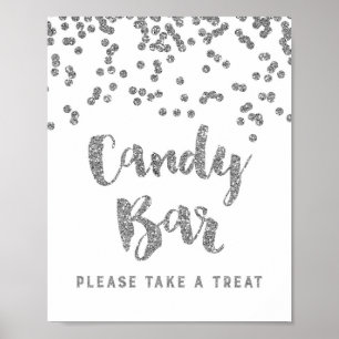 Affiche Panneau Mariage ou douche à bonbons Confetti en ar