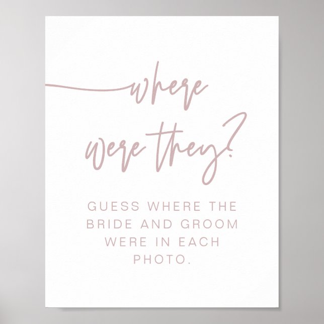 Affiche Panneau MARLO Boho Dusty Rose Où étaient-ils (Devant)