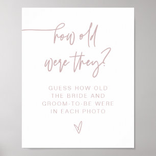 Affiche Panneau MARLO Dusty Rose Moderne Quel âge avaient-