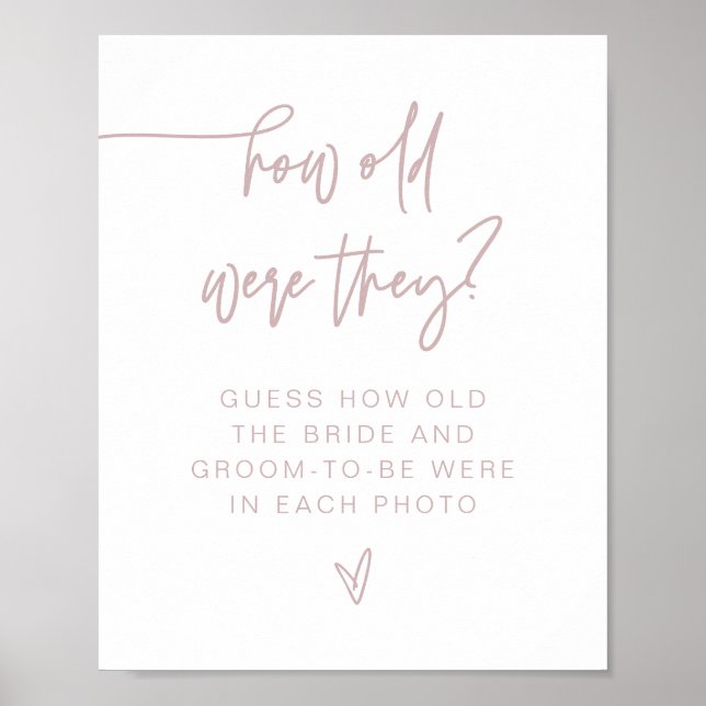 Affiche Panneau MARLO Dusty Rose Moderne Quel âge avaient- (Devant)