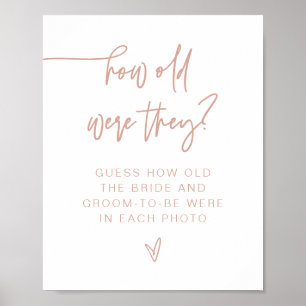 Affiche Panneau MARLO Rose Pâle Moderne Quel âge avaient-i