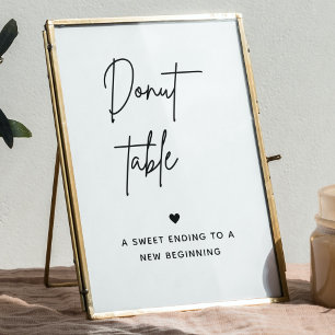 Affiche Panneau minimaliste de la barre de Donut Panneau