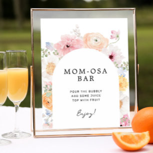 Affiche Panneau Moelleux Pastel Floral Arch Momosa Bar