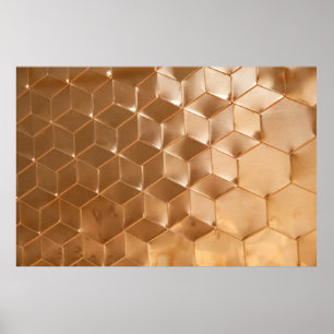 Affiche Panneau nid d'abeilles Brown