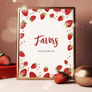 Affiche Panneau personnalisable pour Baby Shower "Berry Sw