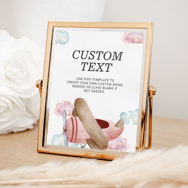 Affiche Panneau personnalisé de fête d'anniversaire de l'a (Créateur téléchargé)