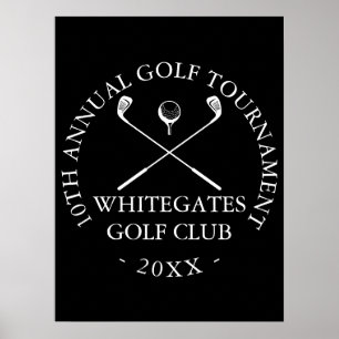 Affiche Panneau personnalisé de tournoi de golf