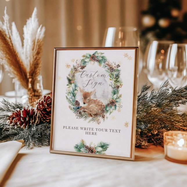 Affiche Panneau personnalisé pour Baby Shower sur le thème (Créateur téléchargé)