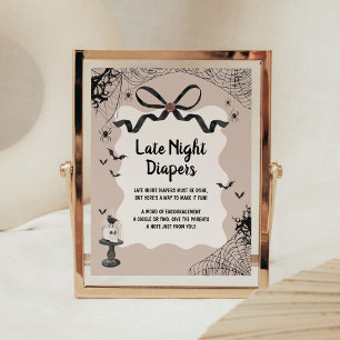 Affiche Panneau Petit Boo Gothique Bébé Late Nuit Diapeurs
