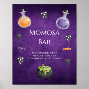 Affiche Panneau Petit Boo Halloween Baby shower Momosa Bar