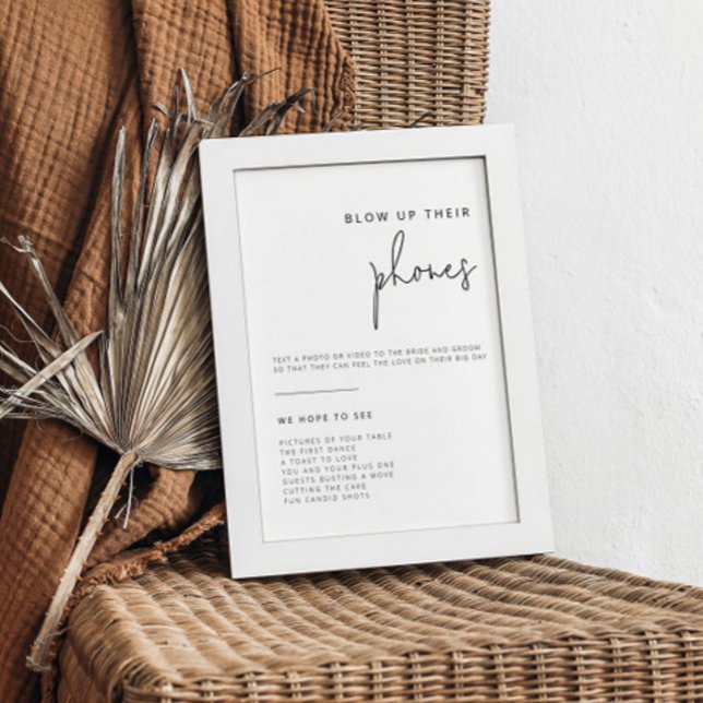 Affiche Panneau photo Mariage noir et blanc modifiable (Créateur téléchargé)