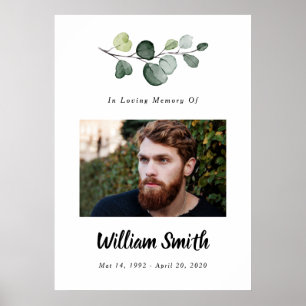 Affiche Panneau photo, Panneau de célébration de la vie