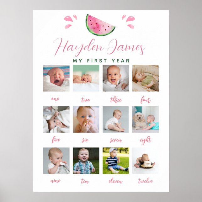 Affiche Panneau photo Première année de Watermelon (Devant)