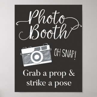 Affiche Panneau Photomaton, Prenez un Accessoire et Prenez