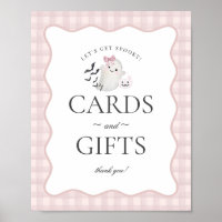 Panneau Pink Pastel Little Boo Fantômes Cartes & C