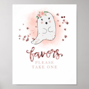 Affiche Panneau pour les Faveurs de Baby Shower d'Hallowee