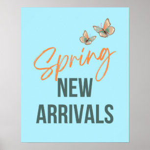 Affiche Panneau Printemps Nouveaux arrivants, Vente au dét