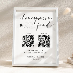 Affiche Panneau QR Code pour la Caisse de Lune de Miel – R