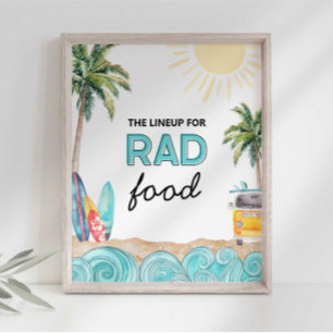 Affiche Panneau Rad Food Party