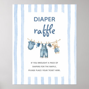 Affiche Panneau Raffin bleu Jean Baby